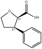 (2R,3R)-3-phenyltetrahydrofuran-2-carboxylic acid 结构式