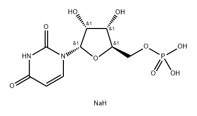 Uracil, 1-α-D-ribofuranosyl-, 5'-(dihydrogen phosphate), disodium salt (8CI) 结构式