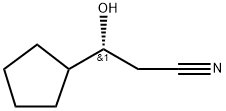 (R)-3-环戊基-3-羟基丙腈 结构式