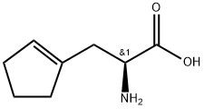 (2S)-2-氨基-3-(环戊-1-烯-1-基)丙酸 结构式