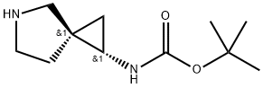 ((1S,3R)-5-氮杂螺[2.4]庚-1-基)氨基甲酸叔丁酯 结构式