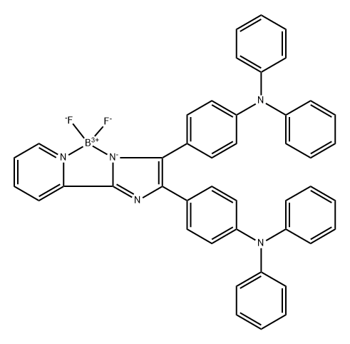 氟化硼二吡咯染料 558 结构式