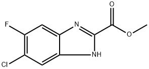 6-氯-5-氟苯并咪唑-2-甲酸甲酯 结构式