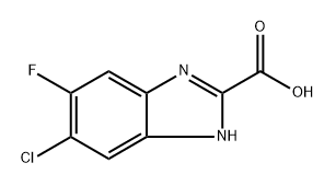 6-氯-5-氟苯并咪唑-2-甲酸 结构式