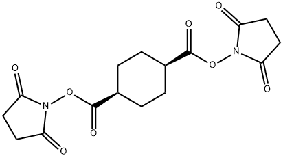 CIS-双(2,5-二氧代吡咯烷-1-基)环己烷-1,4-二羧酸酯 结构式