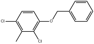 1-(benzyloxy)-2,4-dichloro-3-methylbenzene 结构式