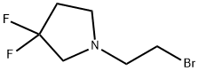 1-(2-溴乙基)-3,3-二氟吡咯烷 结构式