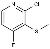 2-Chloro-4-fluoro-3-(methylthio)pyridine 结构式