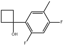 1-(2,4-Difluoro-5-methylphenyl)cyclobutanol 结构式