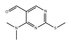 4-(二甲氨基)-2-(甲硫基)嘧啶-5-碳醛 结构式
