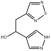 1,2,5-Thiadiazole-3-ethanol, α-1H-pyrazol-4-yl- 结构式