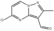 5-chloro-2-methylpyrazolo[1,5-a]pyrimidine-3-carbaldehyde 结构式