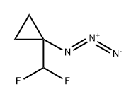 1-叠氮-1-(二氟甲基)环丙烷 结构式