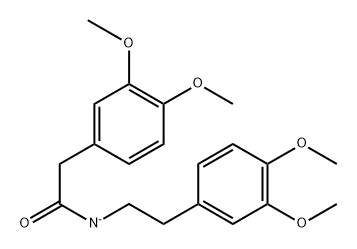 BENZENEACETAMIDE,N-[2-(3,4-DIMETHOXYPHENYL)ETHYL]-3,4-DIMETHOXY-, ION(1-) (9CI) 结构式