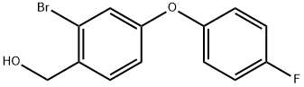 (2-bromo-4-(4-fluorophenoxy)phenyl)methanol 结构式