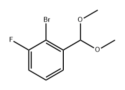 2-Bromo-1-(dimethoxymethyl)-3-fluorobenzene 结构式