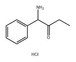 1-amino-1-phenylbutan-2-one hydrochloride 结构式