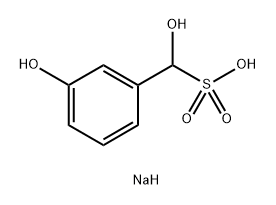 Benzenemethanesulfonic acid, α,3-dihydroxy-, monosodium salt 结构式