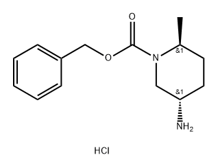 Trans-Benzyl 5-Amino-2-Methylpiperidine-1-Carboxylate Hydrochloride(WX601408) 结构式