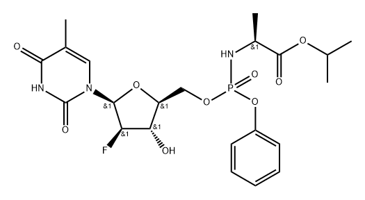 化合物 FOSCLEVUDINE ALAFENAMIDE 结构式