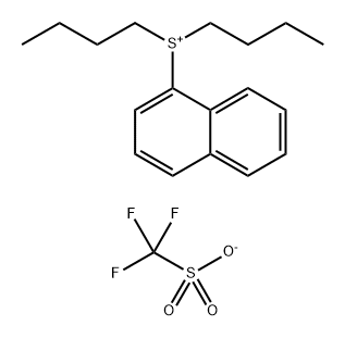 dibutyl(naphthalen-1-yl)sulfonium trifluoromethanesulfonate 结构式
