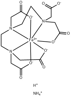 3,6,9-三氮杂-3,6,9-三羧甲基十一烷二酸铁铵盐 结构式