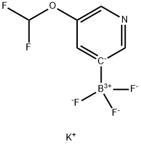potassiuM (5-(difluoroMethoxy)pyridin-3-yl)trifluoroborate 结构式