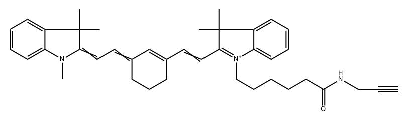 CYANINE7-炔烃 结构式