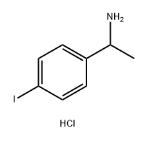 1-(4-碘苯基)乙胺盐酸盐 结构式