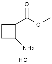 2-氨基环丁烷-1-羧酸甲酯盐酸盐 结构式