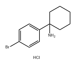 1-(4-bromophenyl)cyclohexan-1-amine hydrochloride 结构式