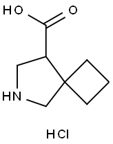 6-氮杂螺[3.4]辛烷-8-羧酸盐酸盐 结构式