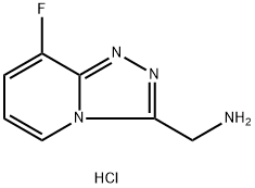 (8-氟-[1,2,4]三唑并[4,3-A]吡啶-3-基)甲胺盐酸盐 结构式