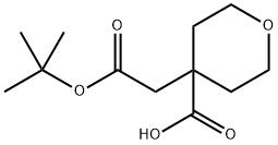 4-(2-(叔丁氧基)-2-氧代乙基)四氢-2H-吡喃-4-羧酸 结构式