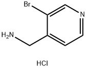 (3-溴吡啶-4-基)甲胺盐酸盐 结构式