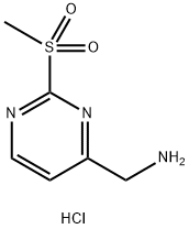 (2-(Methylsulfonyl)pyrimidin-4-yl)methanamine hydrochloride 结构式