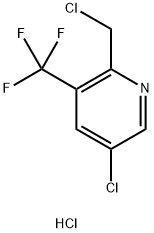 5-Chloro-2-(chloromethyl)-3-(trifluoromethyl)pyridine hydrochloride 结构式