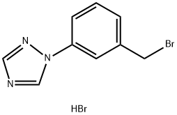 1-(3-(Bromomethyl)phenyl)-1H-1,2,4-triazole hydrobromide 结构式