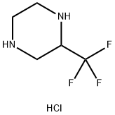 2-(三氟甲基)哌嗪盐酸盐 结构式