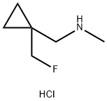 1-(1-(氟甲基)环丙基)-N-甲基甲胺盐酸 结构式