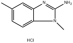 1,5-Dimethyl-1H-benzo[d]imidazol-2-amine hydrochloride 结构式