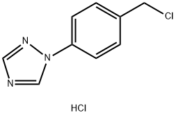1-(4-(Chloromethyl)phenyl)-1H-1,2,4-triazole hydrochloride 结构式
