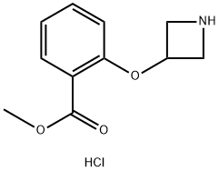 Methyl 2-(azetidin-3-yloxy)benzoate hydrochloride 结构式