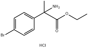 Ethyl 2-amino-2-(4-bromophenyl)propanoate hydrochloride 结构式