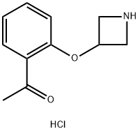 1-(2-(Azetidin-3-yloxy)phenyl)ethanone hydrochloride 结构式