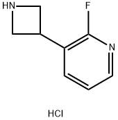 3-(azetidin-3-yl)-2-fluoropyridine hydrochloride 结构式