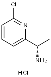 (S) -1-(6-氯吡啶-2-基)乙烷-1-胺盐酸盐 结构式