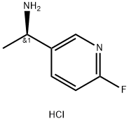 (R)-1-(6-氟吡啶-3-基)乙-1-胺(盐酸盐) 结构式