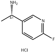 (S)-1-(6-氟吡啶-3-基)乙-1-胺(盐酸盐) 结构式