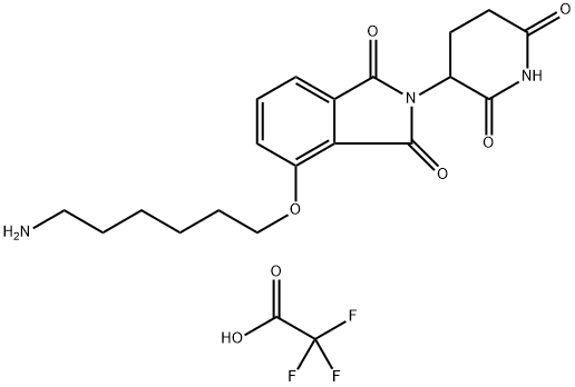 Thalidomide-O-C6-NH2 TFA 结构式